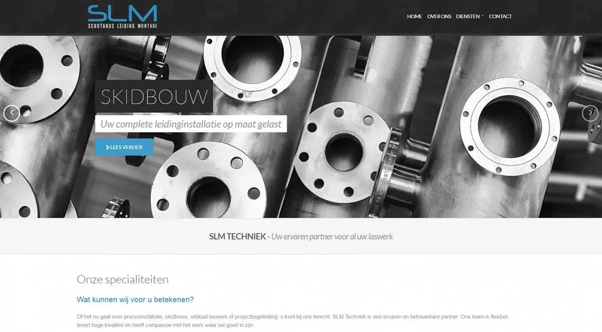 SLM Techniek, website gebouwd en ontworpen door Bsconnect.nl